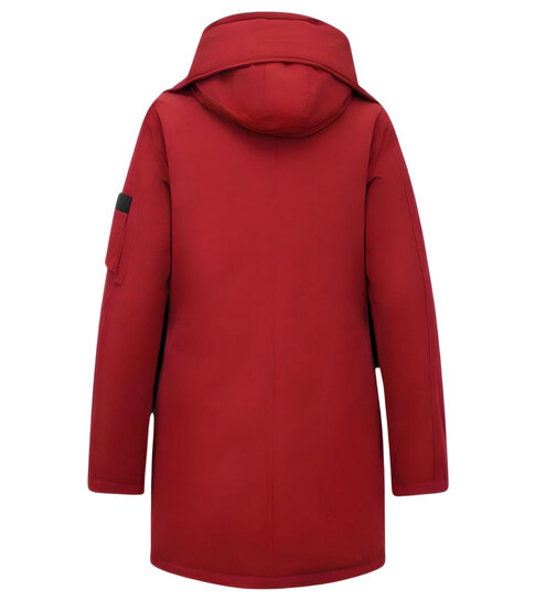 TheBrand Winddichte Winterjas Dames Parka - 505 - Rood