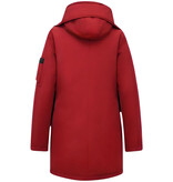 TheBrand Winddichte Winterjas Dames Parka - 505 - Rood