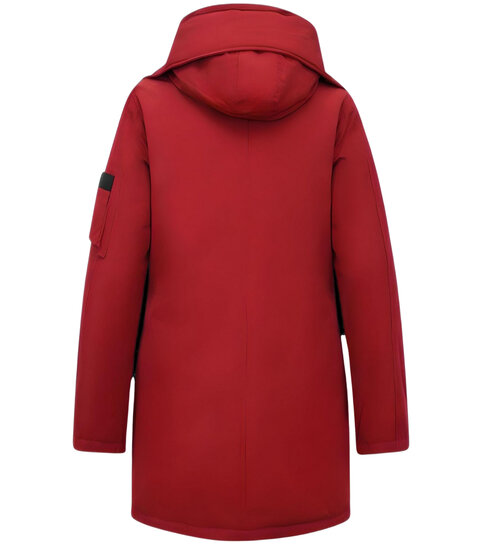 TheBrand Winddichte Winterjas Dames Parka - 505 - Rood