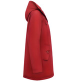 TheBrand Winddichte Winterjas Dames Parka - 505 - Rood