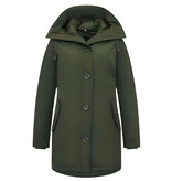 TheBrand Waterdichte Winterjas Dames Parka - 505 - Groen