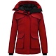 Gewatteerde Jas Dames Halflang - 7603 - Rood