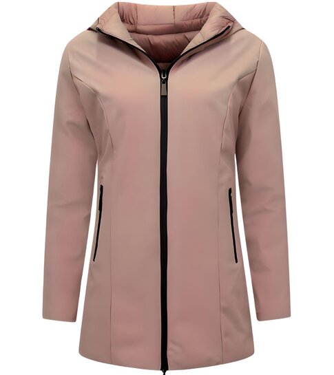 Gentile Bellini Puffer Jacket Dames - Dubbelzijdig - Slim Fit - Pink