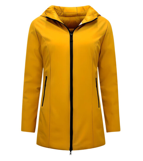 Gentile Bellini Lange Gewatteerde Jas Dames - Puffer jacket - Geel