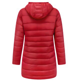 Gentile Bellini Puffer Jacket Dames Lang Gewatteerd - Slim Fit - Rood