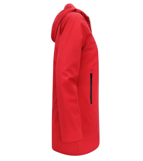 Gentile Bellini Double Face Dames Jassen Parka - Slim Fit  - Rood