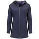Double Face Dames Jassen Parka - Slim Fit  - Blauw