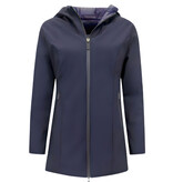 Gentile Bellini Double Face Dames Jassen Parka - Slim Fit  - Blauw