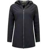 Gentile Bellini Double Face Dames Jassen Parka - Slim Fit  - Zwart