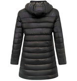 Gentile Bellini Double Face Dames Jassen Parka - Slim Fit  - Zwart