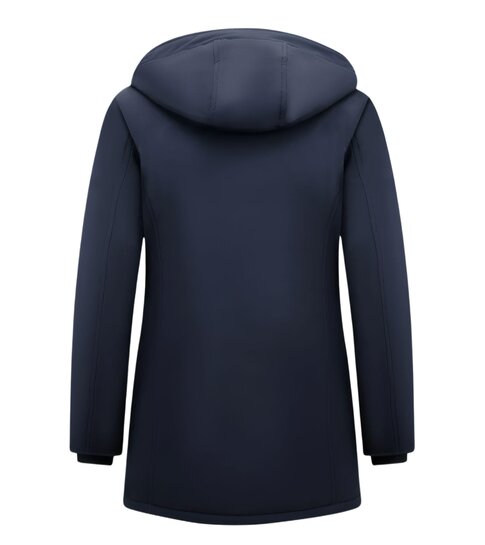 MATOGLA Dames Winterjas  Parka - Slim Fit - 0681BNW - Blauw