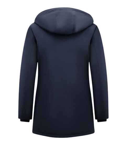 MATOGLA Dames Winterjas  Parka - Slim Fit - Blauw