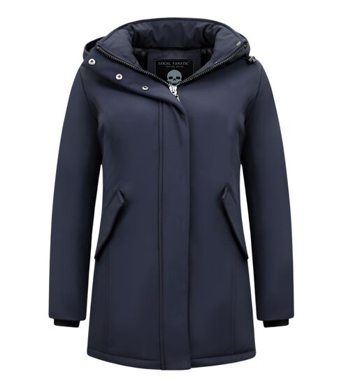 MATOGLA Dames Winterjas  Parka - Slim Fit - 0681BNW - Blauw