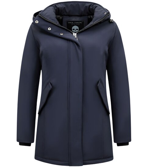 MATOGLA Dames Winterjas  Parka - Slim Fit - 0681BNW - Blauw