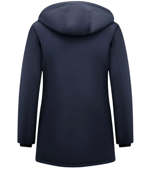 MATOGLA Dames Winterjas  Parka - Slim Fit - 0681BNW - Blauw