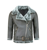 Z DESIGN Imitatie Lammy Coat Dames – Grijs