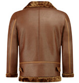 Z DESIGN Imitatie Lammy Coat Dames – Bruin