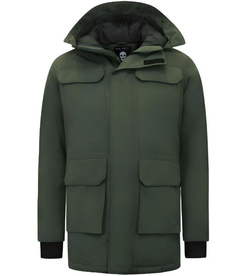 Enos Winter Parka Heren Lang - 7169 - Groen