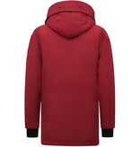 Enos Heren Parka Lange Winterjas - 7169 - Rood