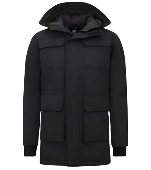 Enos Winterjas Heren Parka - 7169 - Zwart