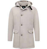 Enos Gewatteerde Parka met Capuchon - 7101WT - Beige