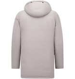 Enos Gewatteerde Parka met Capuchon - 7101WT - Beige