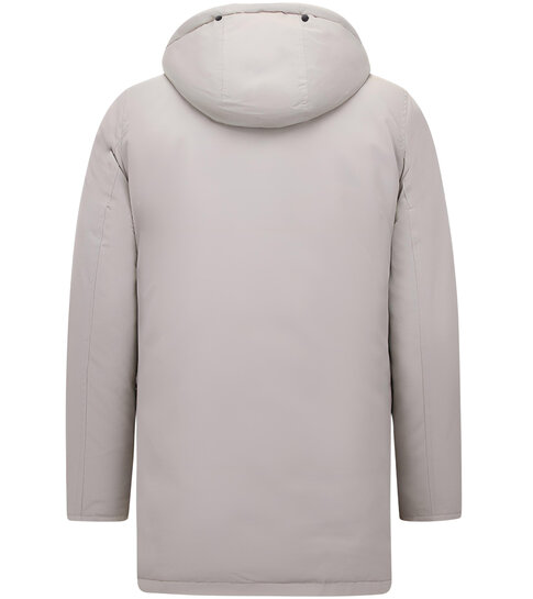 Enos Gewatteerde Parka met Capuchon - 7101WT - Beige