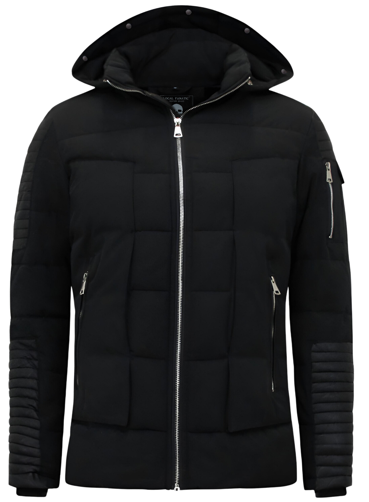 Winterjas Heren Zwart Halflang | GRATIS bezorgd | - Style Italy