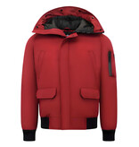 Enos  Korte Model Heren Winterjas - 8821 - Rood