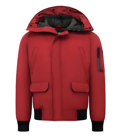 Enos  Korte Model Heren Winterjas - 8821 - Rood