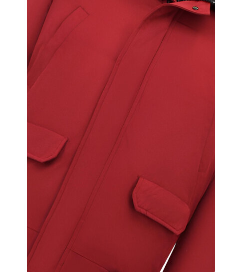 Enos  Korte Model Heren Winterjas - 8821 - Rood