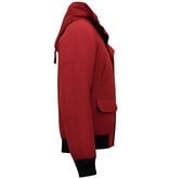 Enos  Korte Model Heren Winterjas - 8821 - Rood