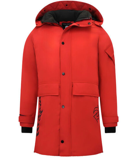 Enos Sportieve Winterjas Heren - 9803 -Rood