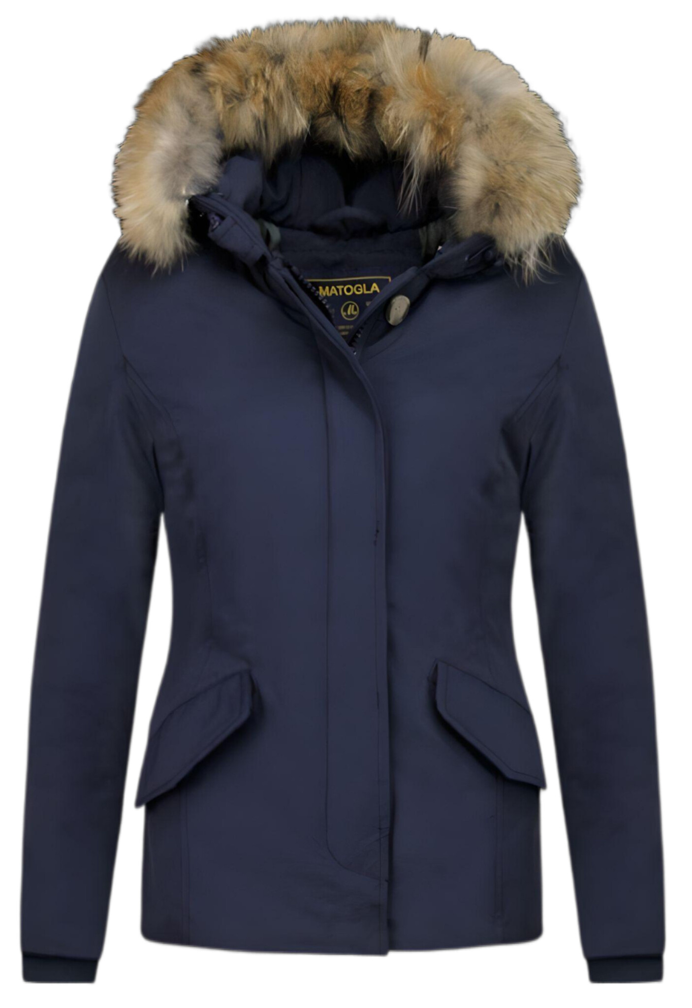 Allegra K Dames Winterjas Van Kunstbont – Pluizig Kort Vest Met Lange Mouwen, Zakken En Knopen