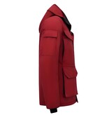 Beluomo Halflange Mannen Winterjas met Capuchon -7503 - Rood