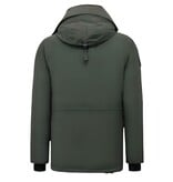 Beluomo Halflange Winterjas Heren met Capuchon - 7503 - Groen