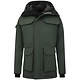 Halflange Winterjas Heren met Capuchon - 7503 - Groen