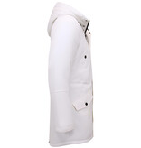 Enos Witte Winterjas Heren Parka - 7105