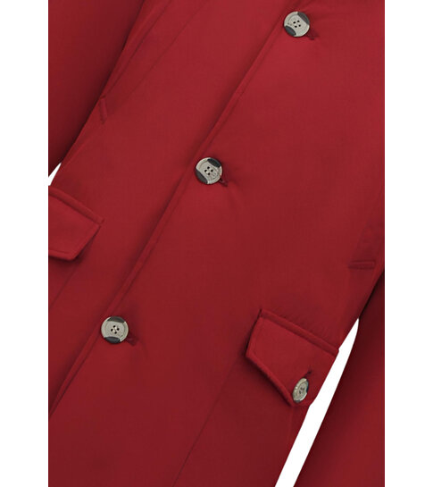 Enos Winterjas Heren Parka Gewatteerd - 7101 - Rood