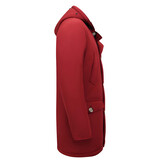 Enos Winterjas Heren Parka Gewatteerd - 7101 - Rood