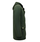 Enos Lange Winterjas Heren Parka  - 7101 - Groen