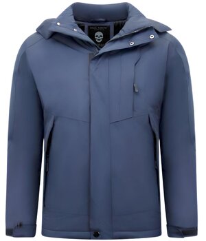 Beluomo Sportieve Winddichte Winterjas Mannen - Blauw