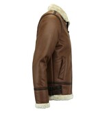 TONY BACKER Lammy Coat - Shearling jacket - Bruin