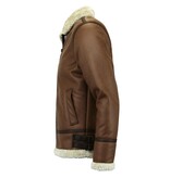 TONY BACKER Lammy Coat - Shearling jacket - Bruin