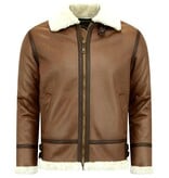 TONY BACKER Lammy Coat - Shearling jacket - Bruin