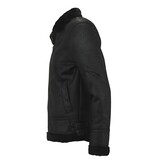 TONY BACKER Shearling jacket - Lammy Coat - Zwart