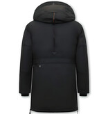 JUST KEY Parka Jas Heren met Capuchon - 1773 - Zwart