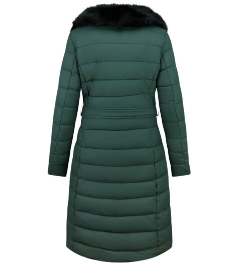 Gentile Bellini Puffer Jacket Dames Lang - 7921 - Groen