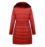 Gentile Bellini Puffer Jas Dames Lang - 7920 - Rood