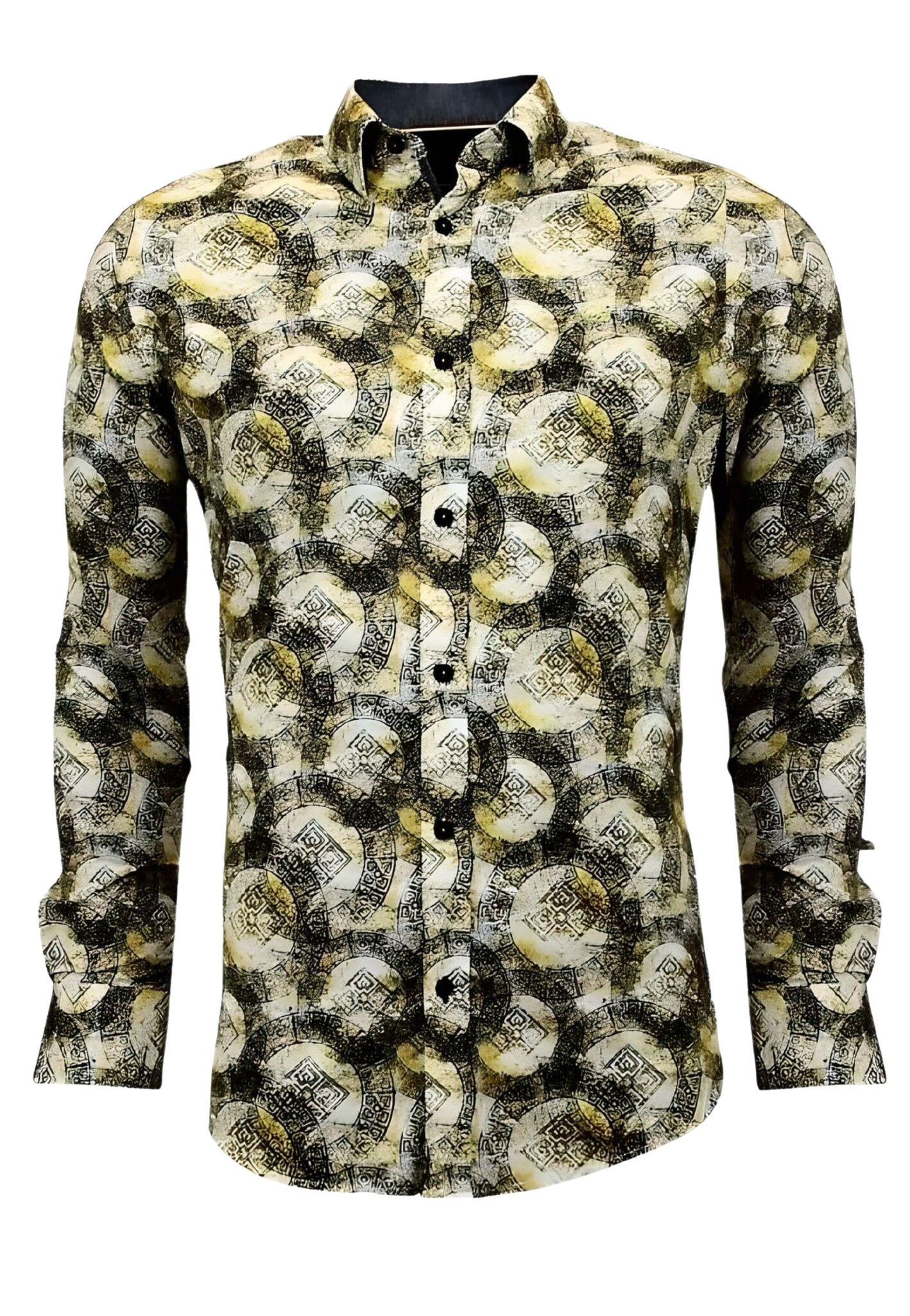 Luxe Heren Overhemden Digitale Print | - Style Italy